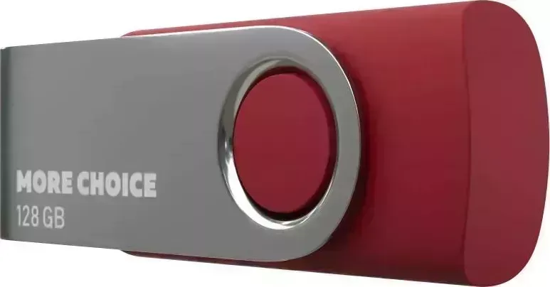 Флеш-накопитель MORE CHOICE (4610196407673) MF128-4 USB 128GB 2.0 Red флэш-накопитель