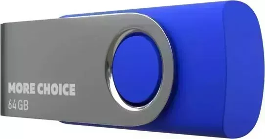 Флеш-накопитель MORE CHOICE (4610196407659) MF64-4 USB 64GB 2.0 Blue флэш-накопитель