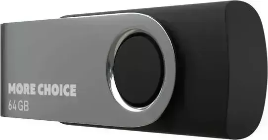 Флеш-накопитель MORE CHOICE (4610196407642) MF64-4 USB 64GB 2.0 Black флэш-накопитель