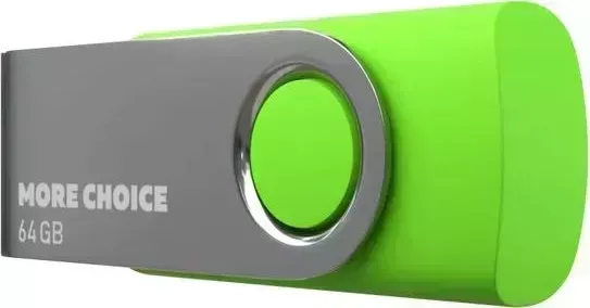 Флеш-накопитель MORE CHOICE (4610196407635) MF64-4 USB 64GB 2.0 Green флэш-накопитель