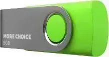 Флеш-накопитель MORE CHOICE (4610196407536) MF8-4 USB 8Gb 2.0 Green флэш-накопитель