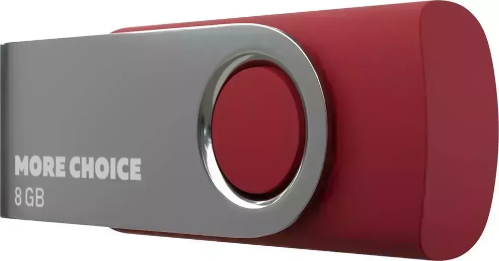 Флеш-накопитель MORE CHOICE (4610196407499) MF8-4 USB 8Gb 2.0 Red флэш-накопитель