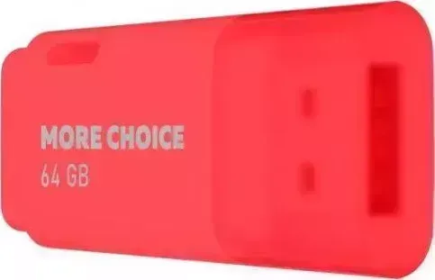 Флеш-накопитель MORE CHOICE (4610196407475) MF64 USB 64GB 2.0 Red флэш-накопитель