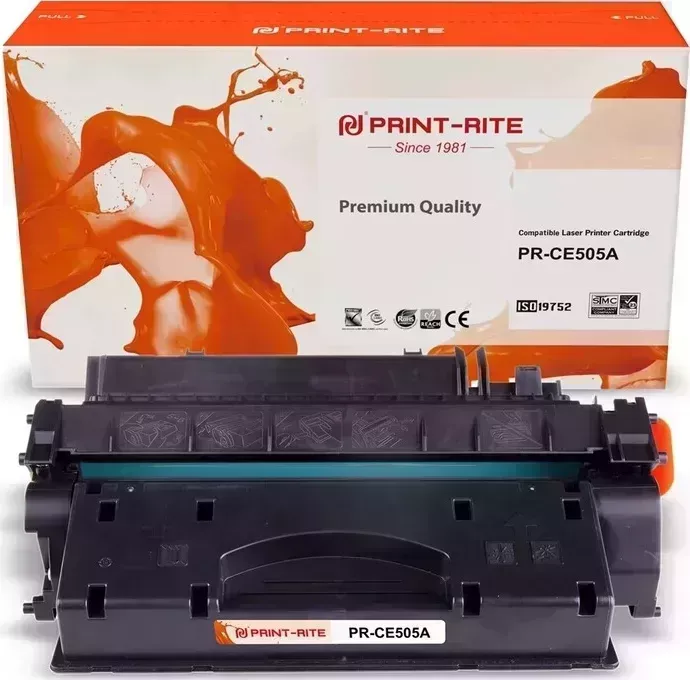 Картридж PRINT-RITE TFHAKEBPU1J PR-CE505A CE505A black ((2700стр.) для HP LJ P2055/P2035) (PR-CE505A)