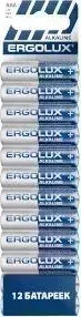 Батарейки ERGOLUX (15198) Alkaline BP12 LR03 (ПРОМО, LR03 BP12, мизинчиковая батарейка ААА 1.5В) батарейки ,