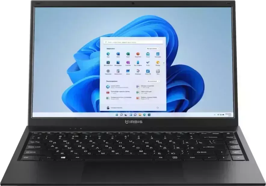 Ноутбук IRBIS 14NBC0001 14 Core i3-1115G4, 14 LCD 1920*1080 IPS , 8+512GB SSD, AC wifi, camera: 2MP, 5000mha, black metal case, backlight keyboard, 14 14 , AC