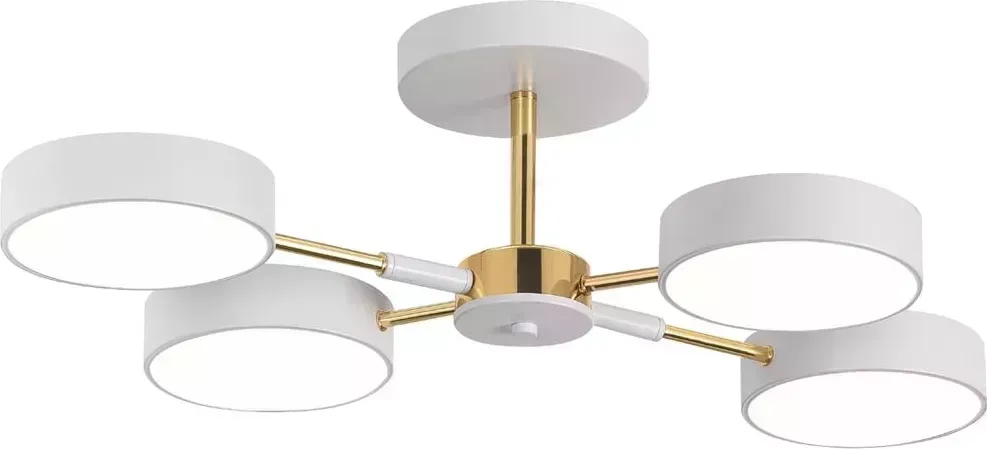 Люстра RITTER 51628 0 SCANDIA 60Вт/2700K/4200K/6400K серый/золото потолочная 0