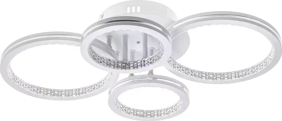 Люстра RITTER 51647 1 LUCIDO 72Вт/2700K/4200K/6400К белый/серебряный потолочная 1