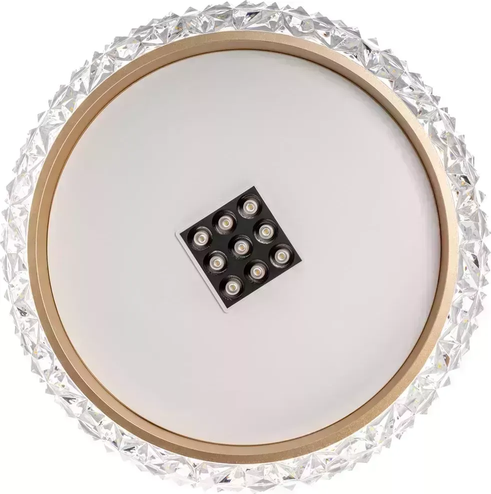 Люстра RITTER 51578 8 GALASSIA 70Вт/2700К/4200К/6400К белый/золото потолочная 8