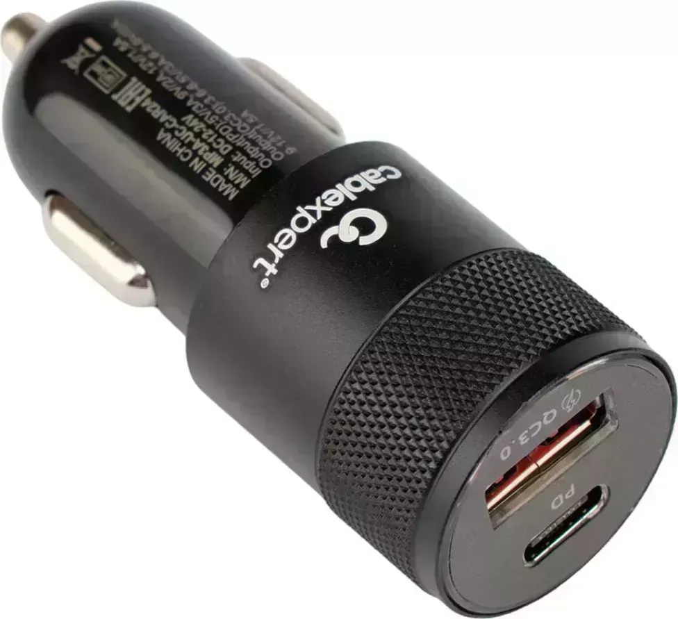 Автомобильное зарядное устройство CABLEXPERT (21240) MP3A-UC-CAR24