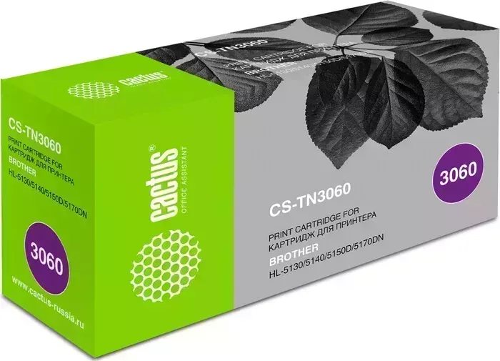 Картридж Cactus CS-TN3060 TN-3060 black ((6700стр.) для Brother HL-5130/5140/5150D/5170DN) (CS-TN3060)