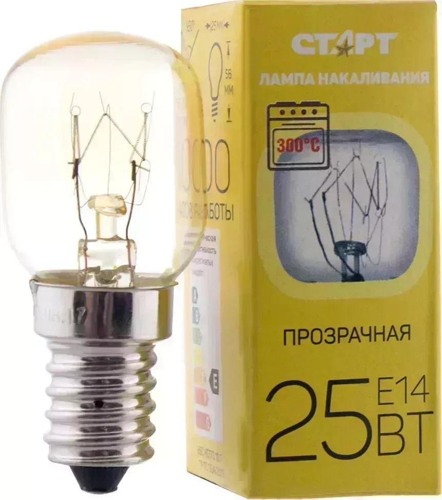 Лампа СТАРТ 25Вт Е14 OVEN