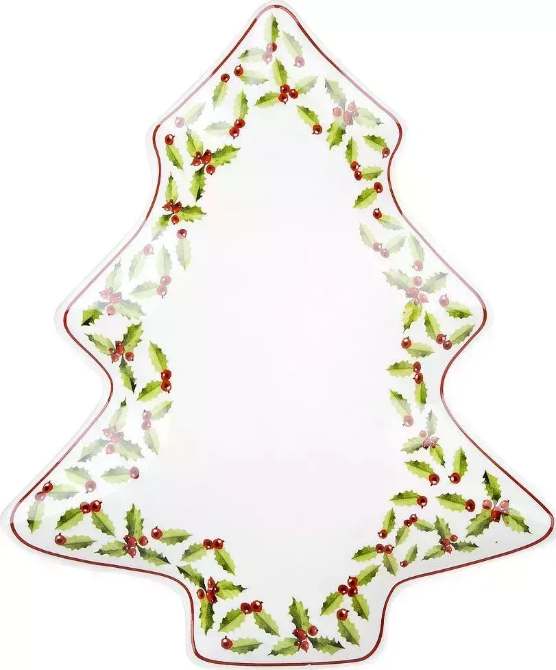 Тарелка NOUVELLE HOME фигурная "Magic of christmas" 24х29х3см 1620123