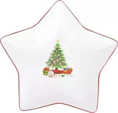 Тарелка NOUVELLE HOME фигурная "Magic of christmas" 19,5х19х3.5см 1620120