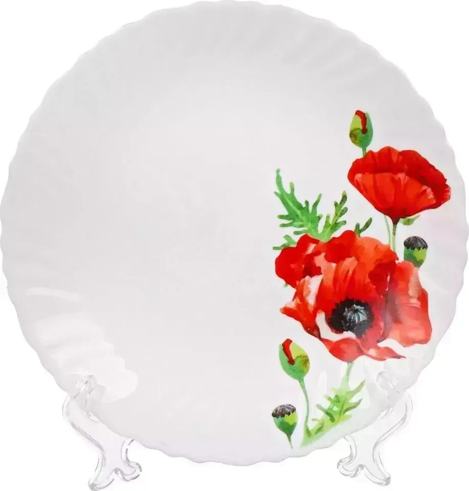 Тарелка DANIKS LHP 75/K1929 Алый мак 19 см(448956)