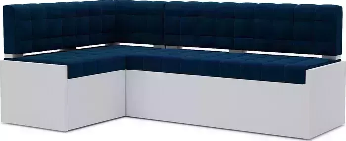 Кухонный диван Mebel Ars Ганновер левый угол (темно-синий - Luna 034) 208х82х133 см