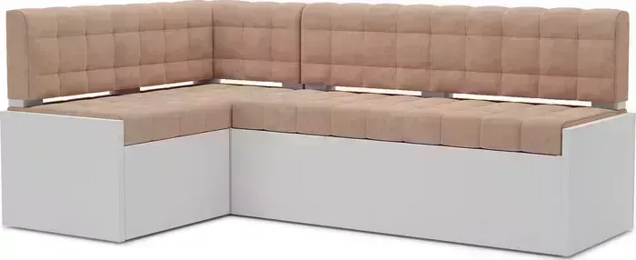 Кухонный диван Mebel Ars Ганновер левый угол (бежевый - Luna 061) 208х82х133 см