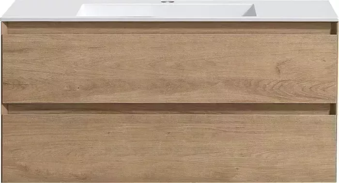 Тумба с раковиной Vincea с Luka 100х47 N.Oak, раковина белая (VMC-2L100NO, VCB-13100W)