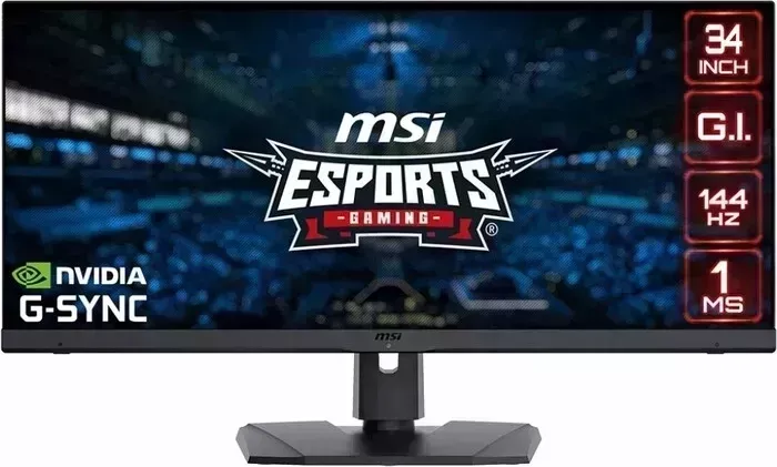 Монитор MSI Optix MPG341QR 34" 21:9 3440x1440(UWQHD) IPS, 144 Гц, 550 cd/m2, H178°/V178°, 1000:1, 100M:1, 1.07B, 1ms, HDMI, DP, Black 34&#039;&#039;