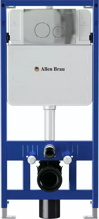 Инсталляция для унитаза Allen Brau Pneumatic с клавишей Priority хром (9.11100.20, 9.20001.00)