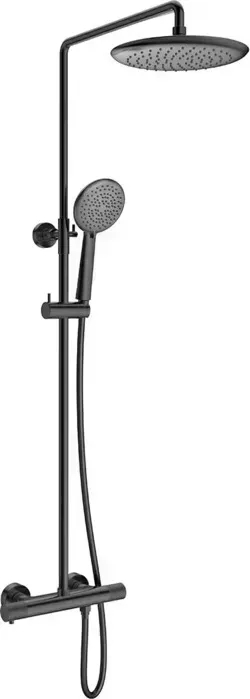 Душевая система Vincea Desire с термостатом, вороненная сталь (VSFS-1D0TGM)