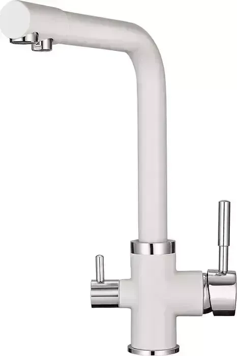Смеситель для кухни Point PN3103W с подключением фиьтра, белый