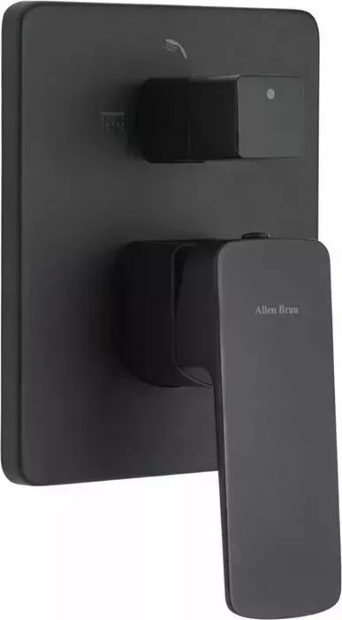 Смеситель для ванны Allen Brau Infinity X2 с механизмом, черный матовый (5.21014-31)