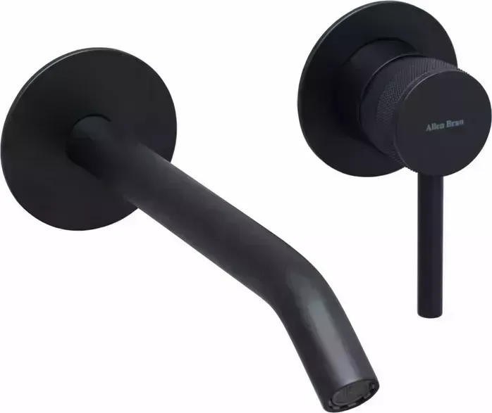 Смеситель для раковины Allen Brau Priority с механизмом, черный матовый (5.31A03-31)