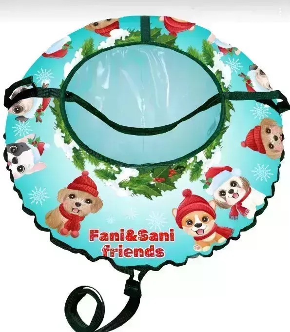 Санки FANI SANI -ватрушка Щенки PROFFI диаметр 100 см /8 80131