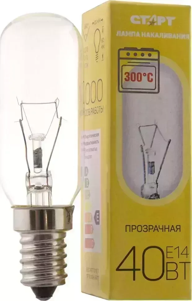 Лампа СТАРТ 40Вт Е14 OVEN