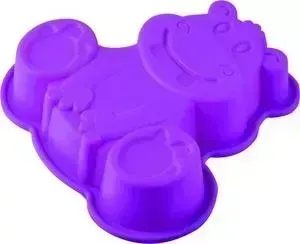 Форма для выпечки REGENT 20х20х4.5 см Silicone Бегемот (93-SI-FO-71)