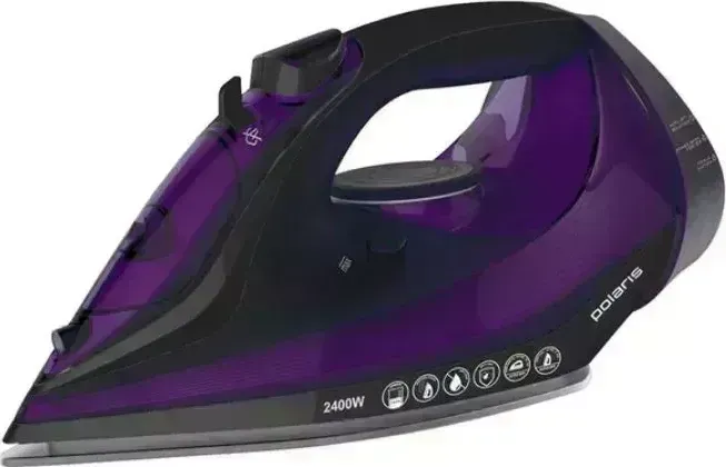 Утюг Polaris PIR 2487AK 3m, черный/фиолетовый