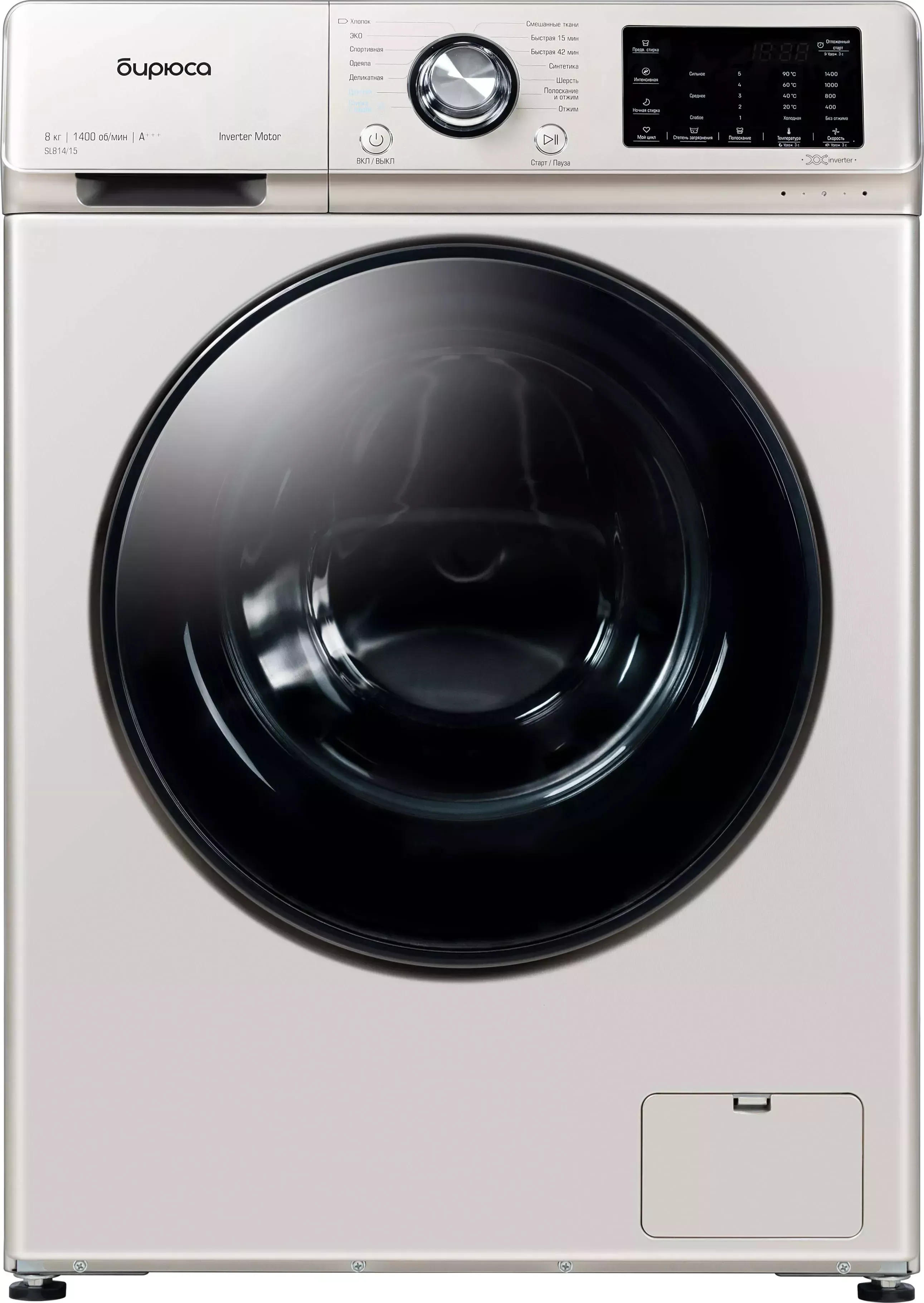 Стиральная машина БИРЮСА WM-SL814/15 B Золотой