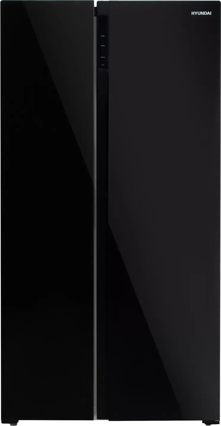 Холодильник HYUNDAI CS5003F BLACK GLASS