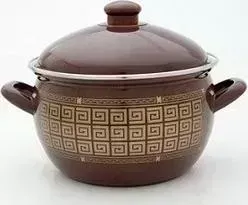 Кастрюля эмалированная Savasan 2.1 л Брауни (1445/2.1 л)