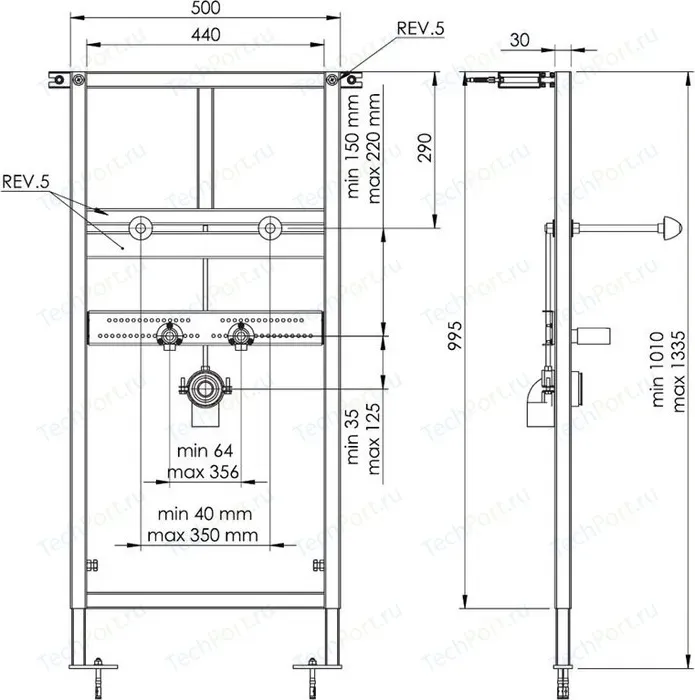 Инсталляция для раковины Koller Pool Washbasin Alcora ST1100