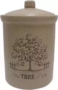 Банка для сыпучих продуктов Terracotta (средняя) Дерево жизни (TLY301-3-TL-AL)
