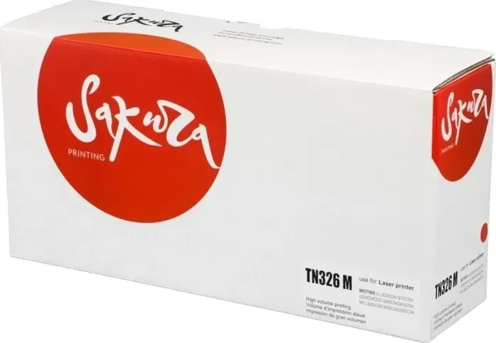 Картридж Sakura TN326M пурпурный, 3500 стр.