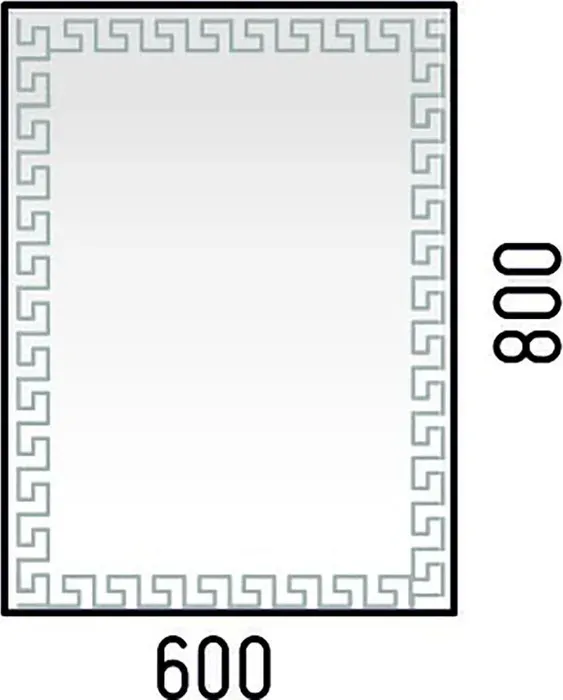 Зеркало Corozo Меандр 60х80 с подсветкой, сенсор (SD-00001318)