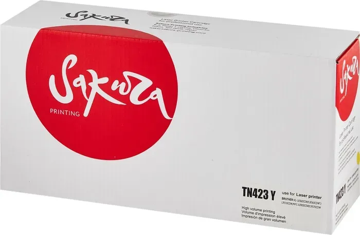 Картридж Sakura TN423Y желтый, 4000 стр.