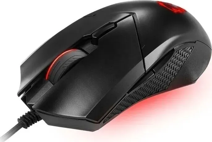 Мышь проводная MSI Clutch GM08 черный оптическая (4200dpi) USB2.0 (6but) (S12-0401800-CLA)