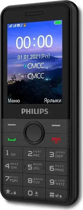 Мобильный телефон Philips E172 Xenium черный (867000176125)