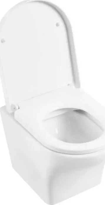 Унитаз подвесной BELBANGO безободковый Kraft сиденье микролифт (BB064CHR, BB105SC) BelBagno