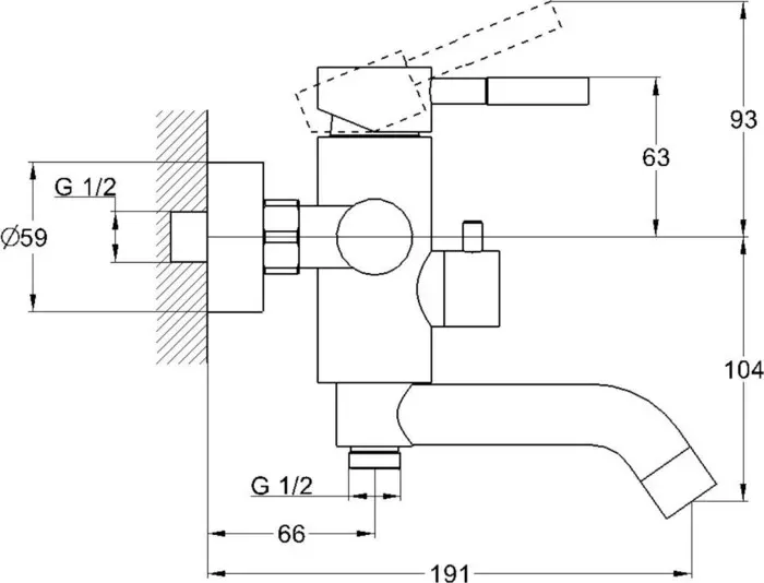 Смеситель для ванны G.lauf ZAP (ZAP3-A090)