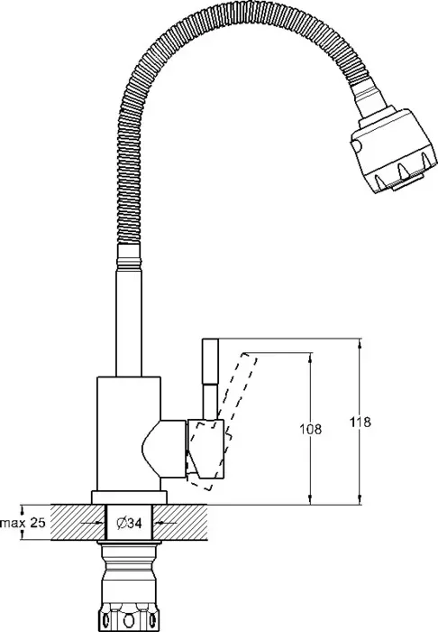 Смеситель для кухни Solone EZA (EZA4-A090)