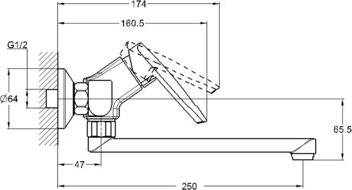Смеситель для кухни G.lauf LOF (LOF12-A033)