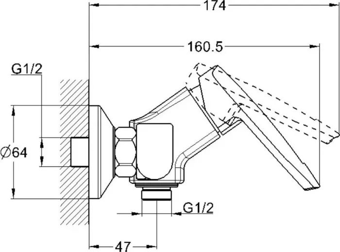 Смеситель для душа G.lauf LOF (LOF5-A033)