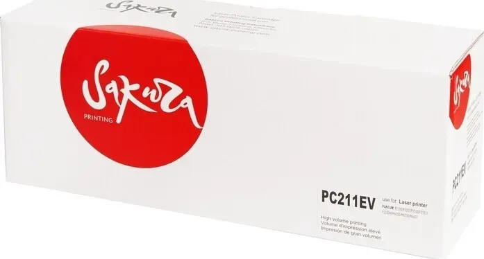 Картридж Sakura PC211EV для Pantum, черный, 1600 к. Pantum P2500/M6500/M6550/M6600,