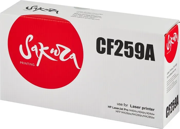 Картридж Sakura CF259A (59A) для HP, черный, 3000 к.