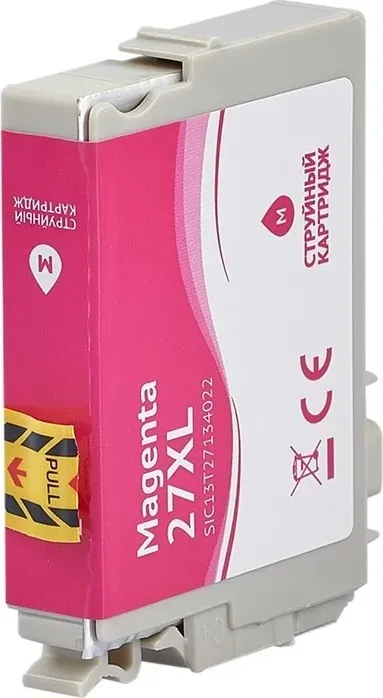 Картридж Sakura C13T27134022 (27XL Magenta) для Epson, пурпурный, 14,6 мл., 1100 к.